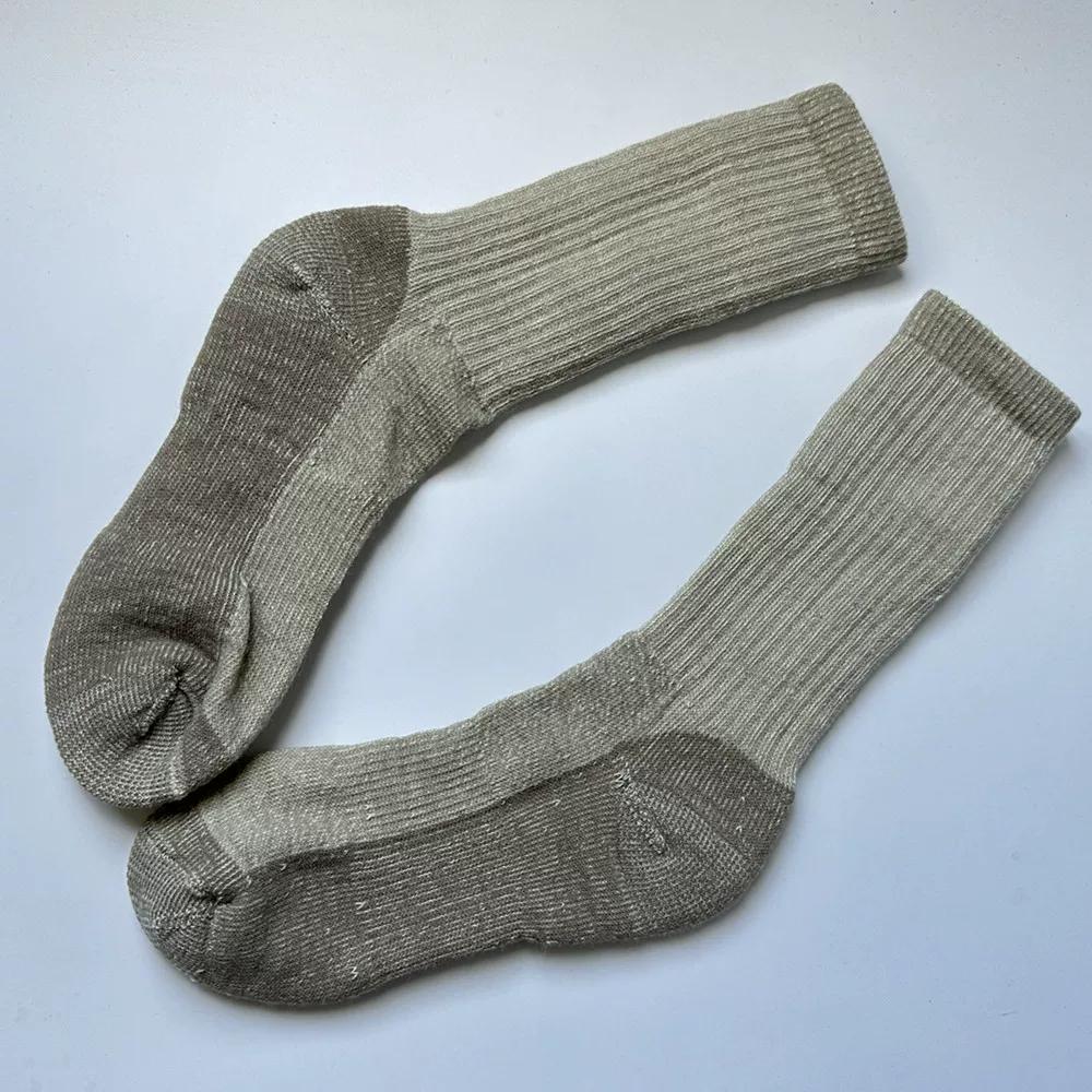 80% Meiru Wool Outdoor Hiking Stockings Long Tube Climbing Socks Men's and Women's Snow Mountain Warm-Keeping Socks Dry Plaid
