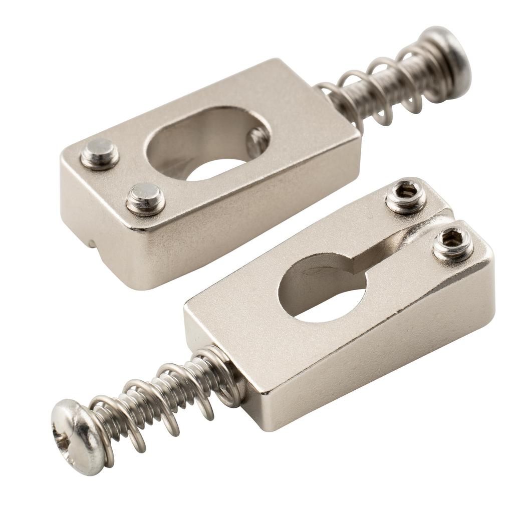 Musiclily Ultra 10.5mm Style Tremolo Bridge Saddles for Stratocaster Electric Guitars, Nickel (Set of 6)