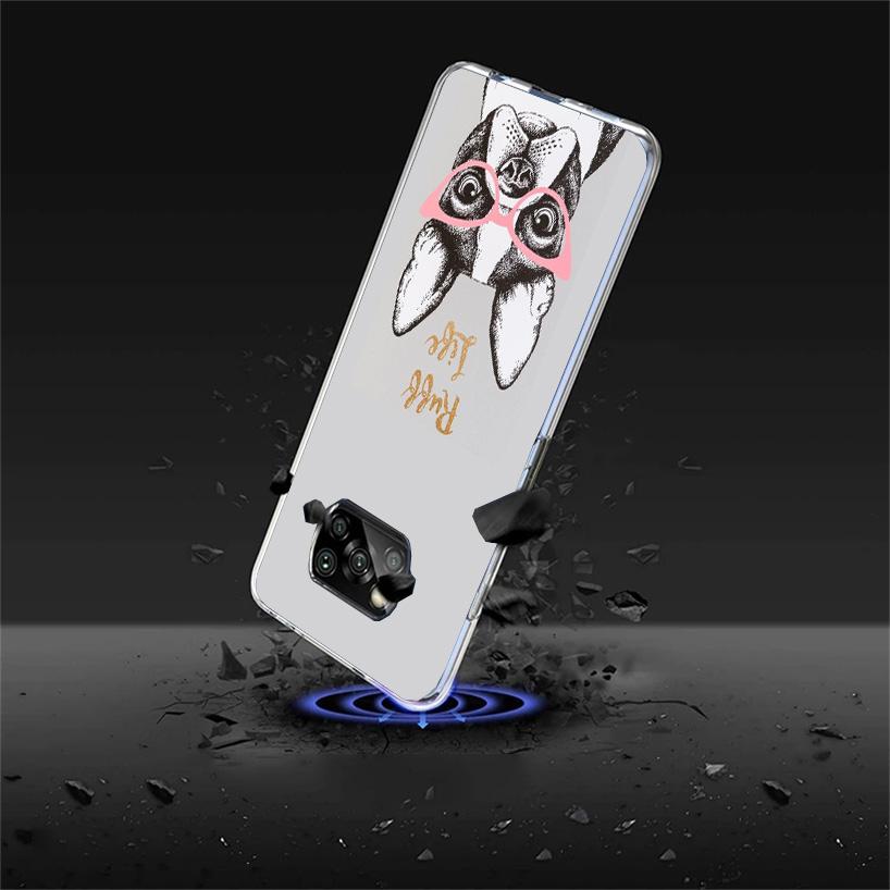 Love Pugs Cute Dog Cover Phone Case For Xiaomi Poco F7 Ultra X7 X6 X5 Pro M7 Redmi 15C 15 13C 13 12C 12 10C 10 9A 9C 9T 9 Shell