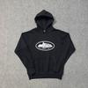 Corteiz Classic Series Ship Print Lightweight Fleece Hoodie Casual Jogger Pants Set Men Women