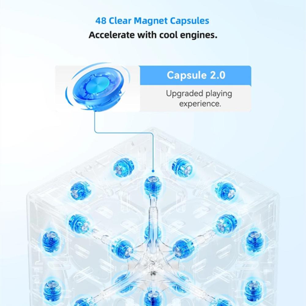 GAN 356 ME 3X3 Magnetic Magic Speed Cube Stickerless Professional Fidget Toys GAN 356ME Cubo Magico Puzzle Kids Toys