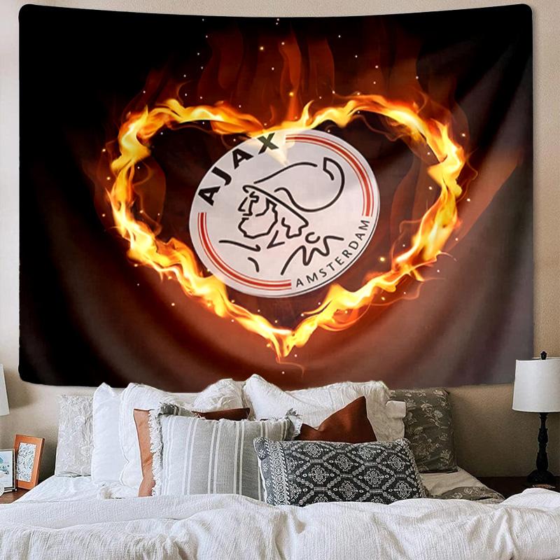 Ajax Amsterdam Crest Tapestry Playroom Tapestry, Accessories for Bedroom,Livingroom, dormitory Room Wall Decor Fan Birthday Gifts