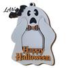 Halloween Home Wall Art Cute Ghost Wooden Photo Frame with Hanging Rope, Creative Theme Decor Picture for Holiday Party And Decoration