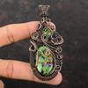 Copper Ruby Zoisite Pendant Copper Wire Wrapped Pendant Handmade Jewelry Gemstone Pendant Ruby Zoisite Copper Jewelry Special Occasion Gift