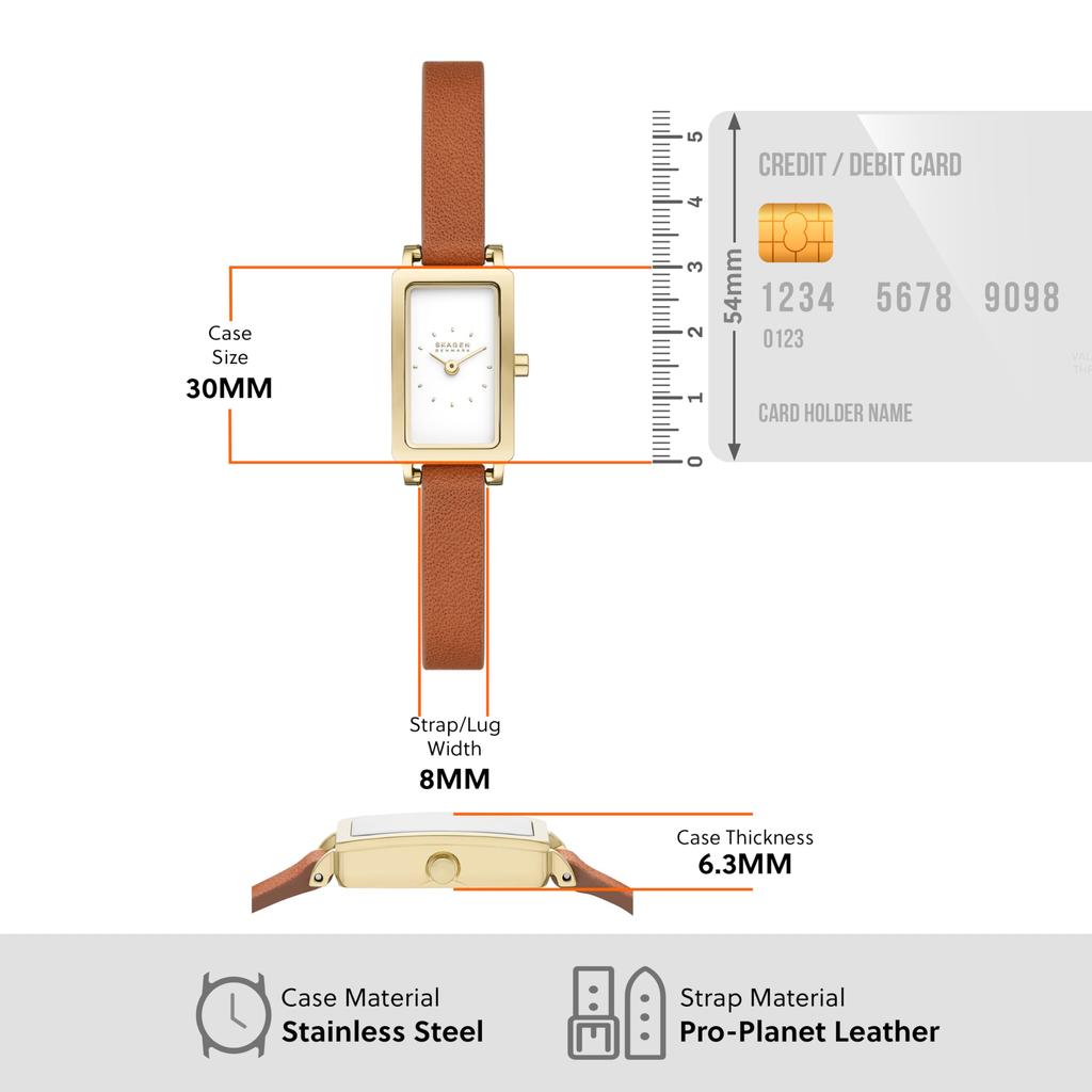 Часы HAGEN MICRO SKW3149 Коричневый [Skagen] Женские