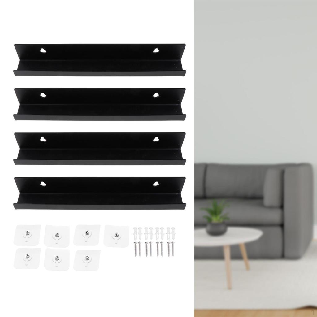 4 шт. акриловая полка для бейсбольных карточек, витрина, стойка для виниловых пластинок для гостиной