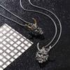 Handsome Creative Dark Exaggerate Cool Man Necklace Ox Head Choker Clavicle Chain Wheat Chain