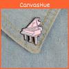 Piano Unique Pink Brooch Attractive Alloy Pin For Creative Individuality And Style