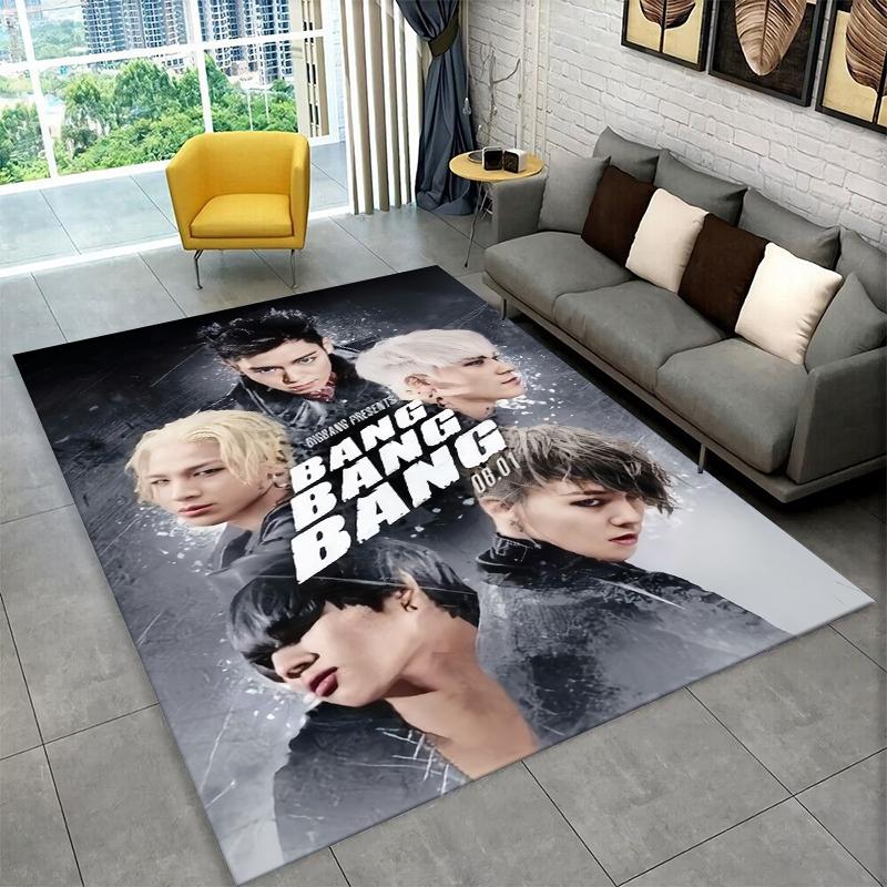 Ковер Kpop Bigbang G Dragon Музыкальная Звезда для Игровой Комнаты, Спальни, Гостиной, Дивана, Домашнего Декора, Детский Ковер, Нескользящий Коврик для Пола