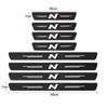 Carbon Fiber Car Sticker Protector Strip Auto Door Sill Waterproof Protect Film For Hyundai N LINE I30 I20 Sonata Accent Tucson Elantra