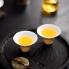 Sheep fat jade tea set, white porcelain ceramic tea cup, household tea set, single cup, master cup, tea tasting cup