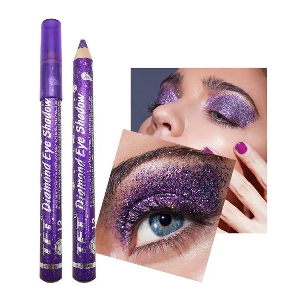 Pearlescent Eyeshadow Pen Stick Sequin Glitter Lipstick Pencil Longlasting Makeup Waterproof Silkworm, 06 F, 1 Piece, 06 F