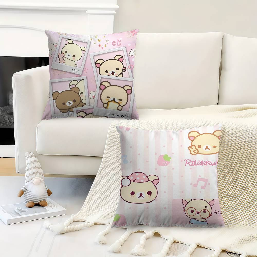 Cartoon Bear Claw Cute Rilakkuma Personalized Picture Text Home Decorative Pillows Household Gifts 45x45cm