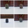 Copper Brass Crown Skull Beads Crown Outdoor Tools Brass EDC Skeleton Pendant  EDC Outdoor Tools