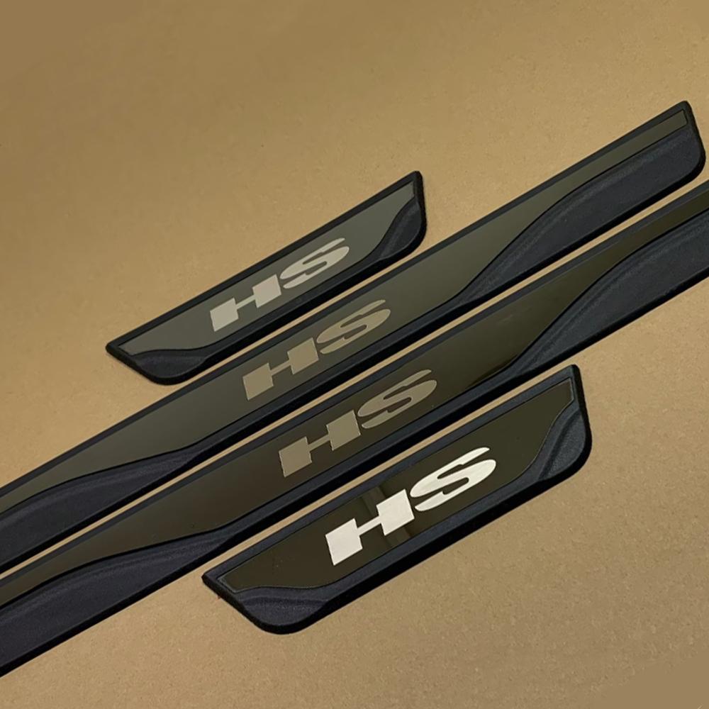 Для MG HS 2024 2025 Автоаксессуары Накладка на порог автомобиля Защитная накладка на порог Декоративная накладка на порог Автомобильный внешний порог Педаль Защитный стиль Наклейки
