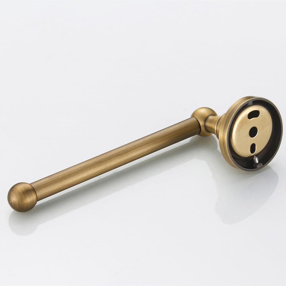 Biutimarden Modern Brass Toilet Roll Holder, Tissue Dispenser, Bathroom Wall Mounted (Brushed Bronze)