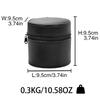 Round Flip-Top Watch Display Case PU Leather Watch Bag Portable Watch Storage Box  Daily Commute