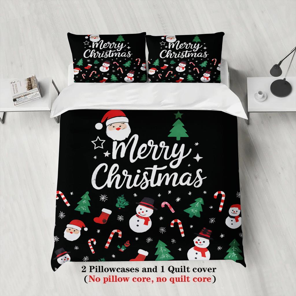 Рождественский комплект постельного белья 2026 Christmas Christmas Duvet Cover Set Односпальный Twin Queen King Size Без наполнителя Подарок на день рождения Рождество Для детей