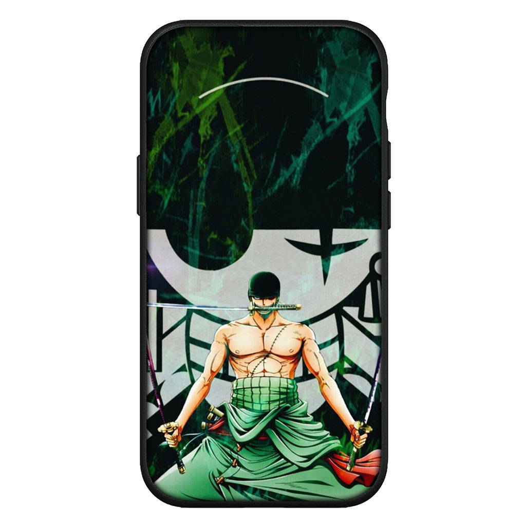 Cover for iPhone 16 15 Xiaomi Redmi Note 14 13 12 11 Pro Max X 16e Samsung Galaxy S25 S24 S23 Moto OPPO Huawei One Piece Luffy Roronoa Zoro Phone Case