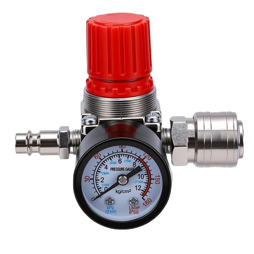 Реле-прессостат для воздушного компрессора, 4-ходовой, 175 PSI, с манометром