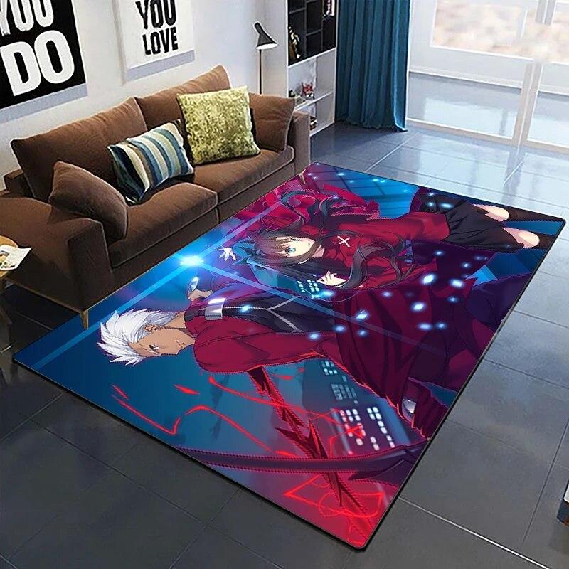 Fate Cartoon HD ковер с принтом, домашний ковер, детская комната, гостиная, стул, прикроватный современный простой напольный коврик, кавайный ковер