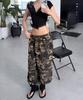 ODOR Molly Wide Jogger In Camo
