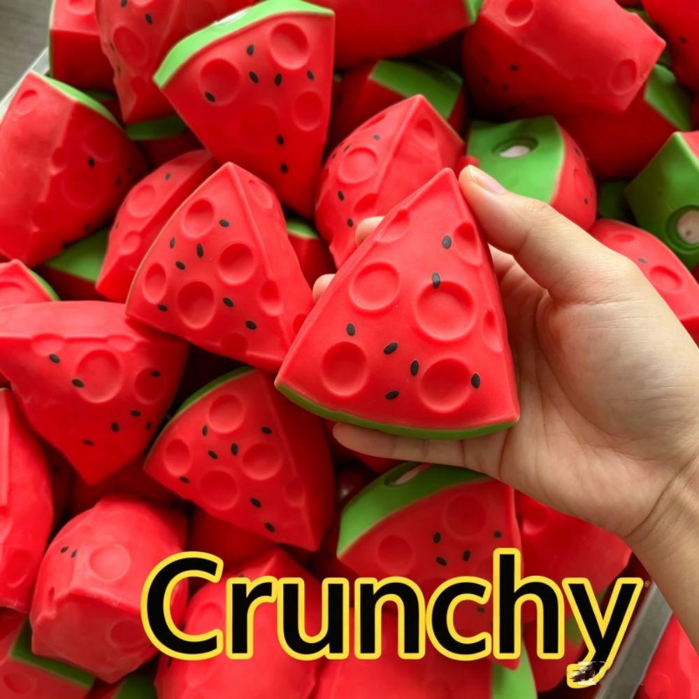 Hand Relax Crispy Watermelon Handmade Blocks Filled Squishy Crunchy Squeeze Student Prize