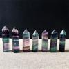 50-60mm Home Colorful Stone Collectables Gemstone Crystal Wand Natural Fluorite Point Healing