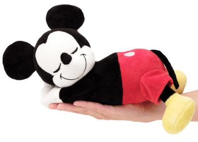 Подушка для тела Disney Мышь Спящая S 30см Плюшевая игрушка Подушка 28x15x15см Черный Подарок на день рождения Милая Мягкая Подушка с персонажем Disney Morishita (Микки