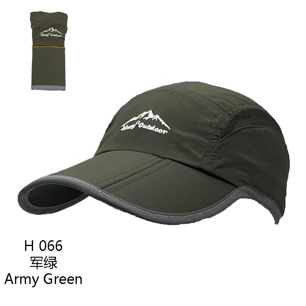 Hatty Breathable Waterproof Foldable Anti-uv Unisex 5-Panel Baseball Cap Fashionable Curved Sport Sun Hat Reflective Running Hat