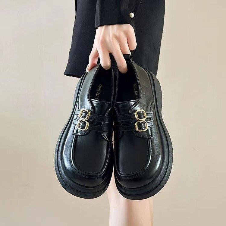 British style student Mary Jane shoes 2026 autumn new height increase women's platform single shoes women's small leather shoes women