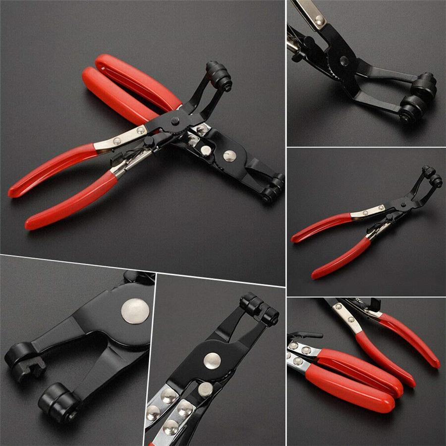 2 X Hose Clamp Pliers Tool Set Angle Swivel Jaw Locking Flat Coolant Clip US