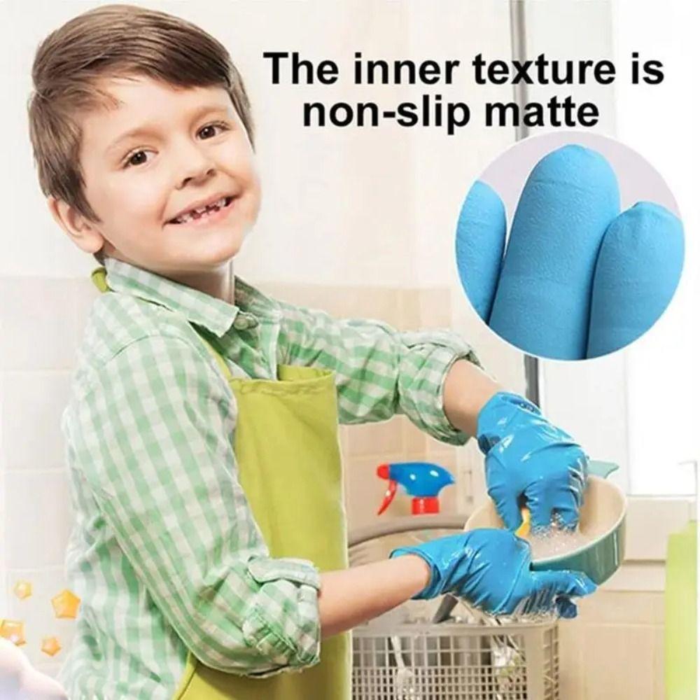 5 Pairs Multipurpose Disposable Nitrile Gloves Kids Cooking Gloves New Food Service Gloves
