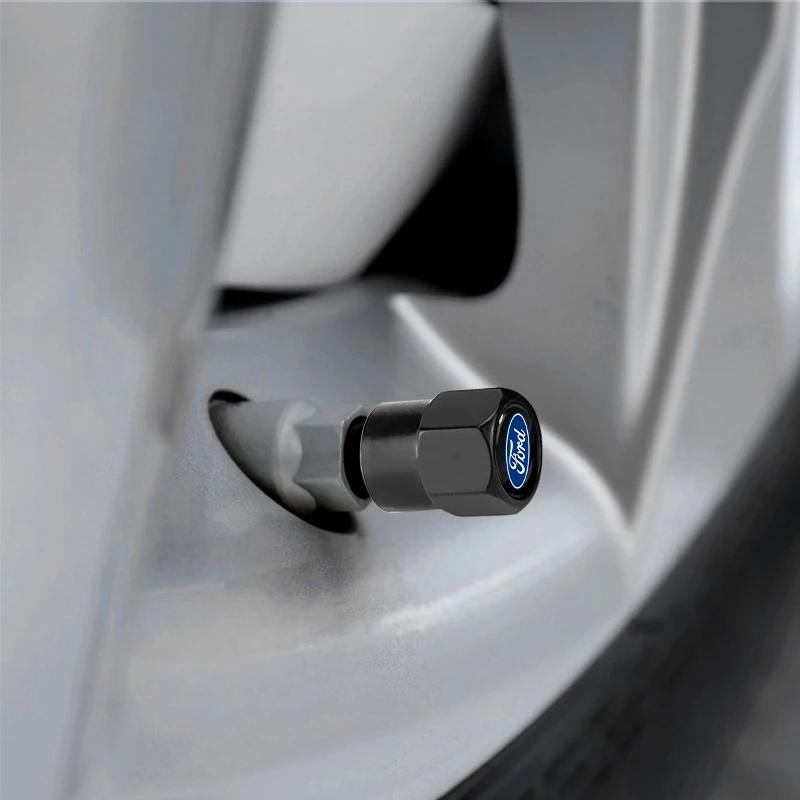 Новая наклейка на машину 2026 Новая 2025 Горячая 4 шт. Колпачки на ниппель колеса Покрышки колес Воздушный стержень шины Защитная крышка Для Ford Escape Kuga Mondeo Eco