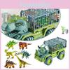 Colorful Dinosaur Trucks Triceratops Tyrannosaurus Figure For Kids' Playtime Fun