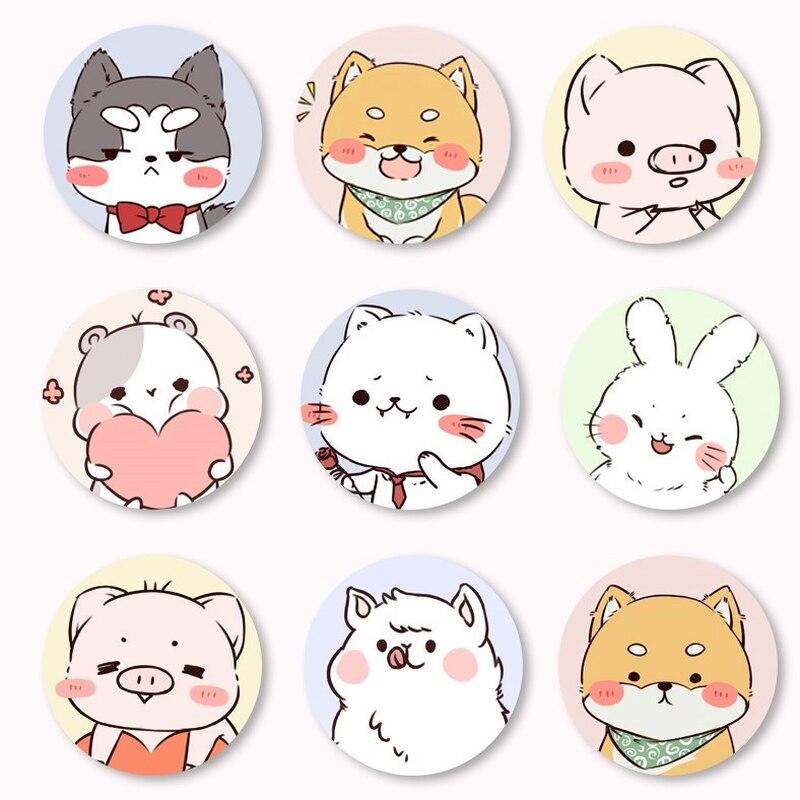 120 шт. Пластырей круглой формы с героями мультфильмов для детей - водонепроницаемые и дышащие