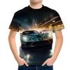 Футболки с графическим принтом гоночных машин для мальчиков и девочек, подарок для детей, топы с коротким рукавом для детей, одежда для детей из мужских футболок