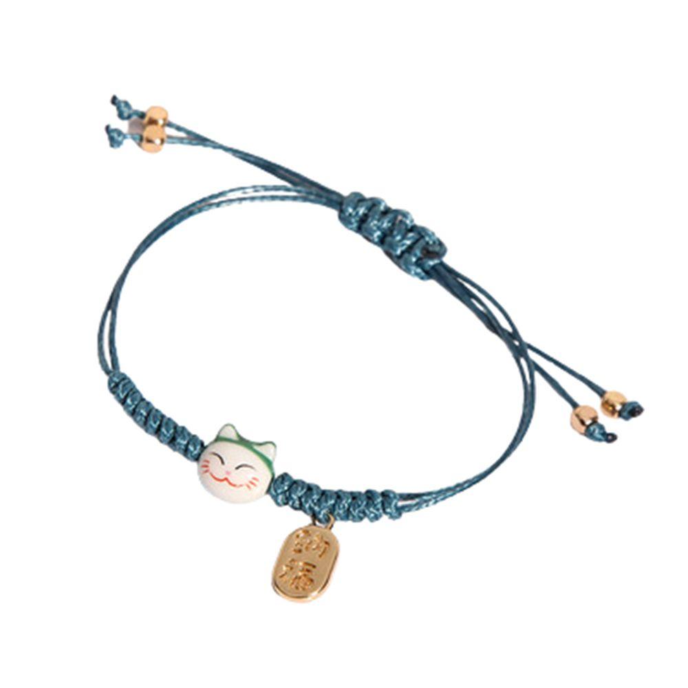 Очарование, милые подарки, красочная веревка, браслет «Счастливый кот», браслет ручной работы, пара браслетов