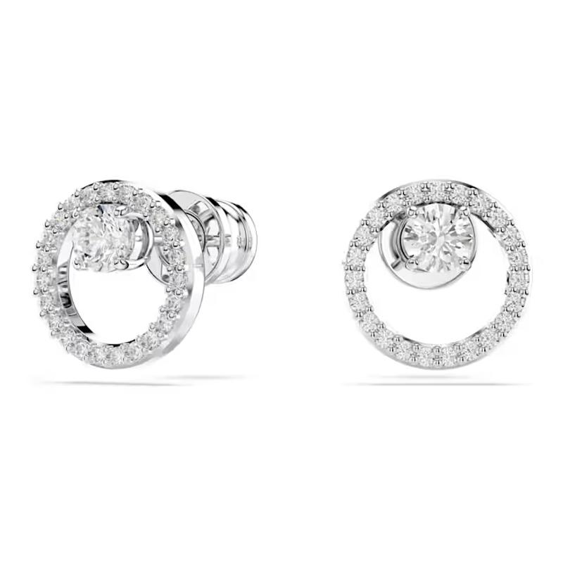 Swarovski Полая декорация в центре, синтетический кубический цирконий, серьги, женские серебряные 5692262