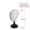 Foam Faceless Mannequin Head for Hat, Jewelry, and Wig Display with Pin Insertion Capability