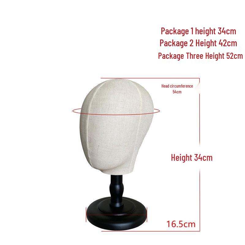 Foam Faceless Mannequin Head for Hat, Jewelry, and Wig Display with Pin Insertion Capability