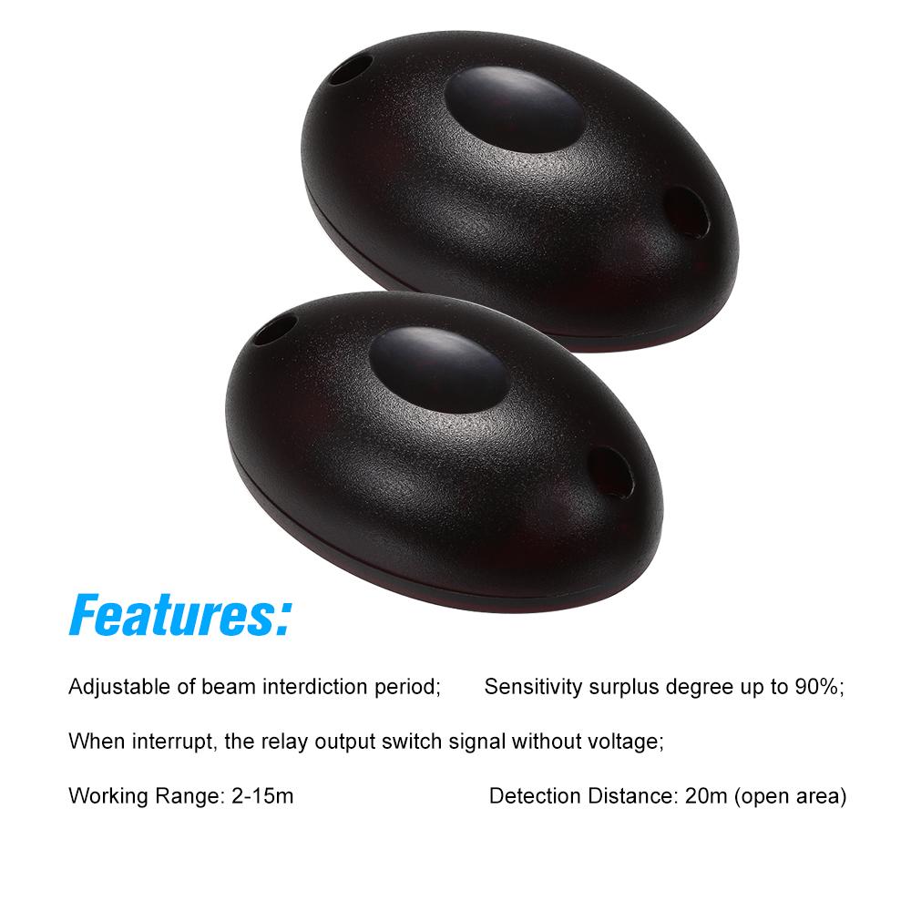 2 пары ABO-20 водонепроницаемый активный фотоэлектрический однолучевой инфракрасный датчик-детектор барьера