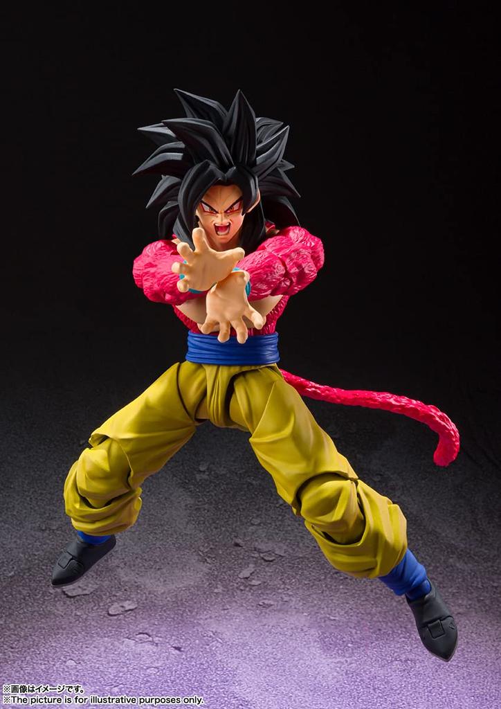 TAMASHII NATIONS Dragon Ball Z Super Saiyan 4 Son Goku Approximately 150mm Painted Movable Figure S.H.Figuarts PVC&ABS