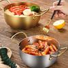 Yousheng Ramen Noodle Pot Fast Heating Two Handles Food Grade Stainless Steel Korean Ramen Noodle Cooking Pan Kitchen Gadgets