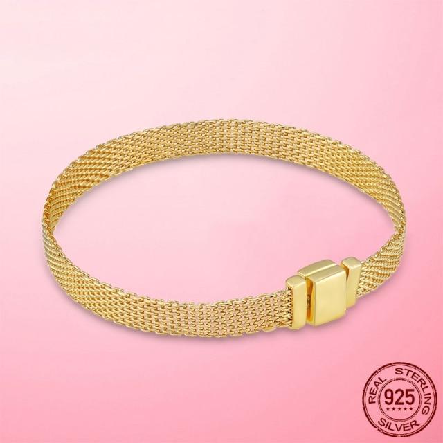 Браслет-цепочка из стерлингового серебра 925 пробы с сердцем и змеей для женщин, бесконечный узел, застежка в виде цветка ромашки, женский браслет, женские ювелирные изделия