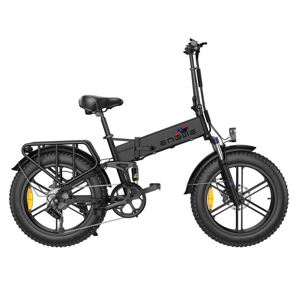 ENGWE ENGINE X 250W Electric Bike - 25km/h, 120km Range, 20" Fat Tire E-Bike with 7-Speed Gears