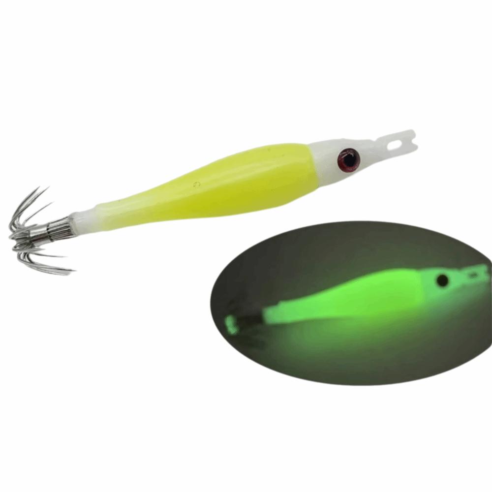Silicone Cloth Wrapping Squid Jig Luminous Fishing Lure Jigging Octopus Jig Sea Fishing