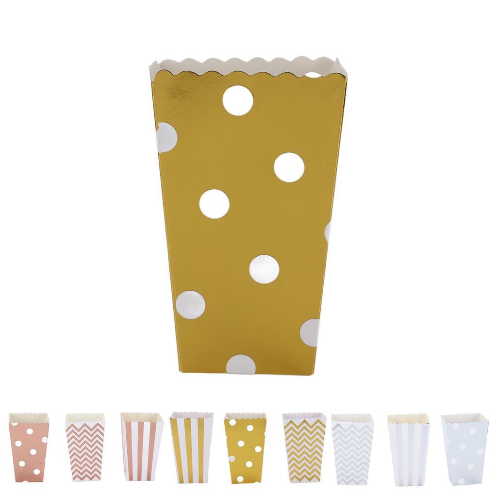 36PCS Popcorn Boxes Paper Large Capacity Top Opening Lightweight Portable Popcorn Cups