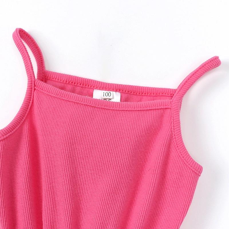 Детские однотонные платья на бретельках для девочек, сетчатое пышное детское платье для дня рождения для девочек, платье принцессы для малышей