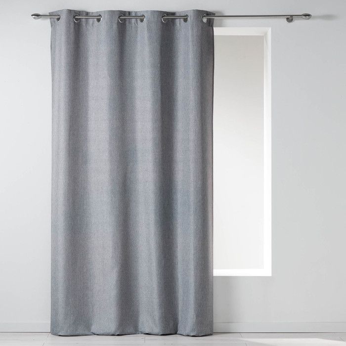 Rideau a oeillets Newtons 140x260cm Gris